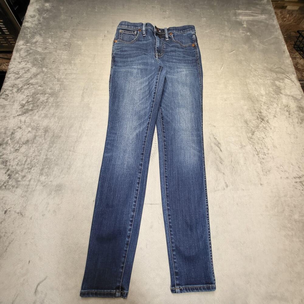 Madewell Jeans Womens 27 Blue Skinny‎ High Rise Tall Stretch Denim